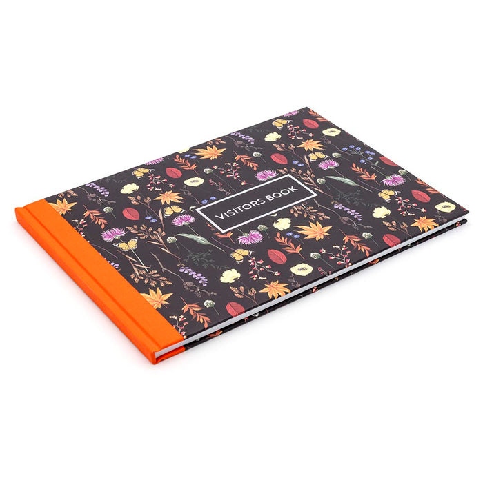 Pukka Bloom Visitors Book Black FPP9687BLM