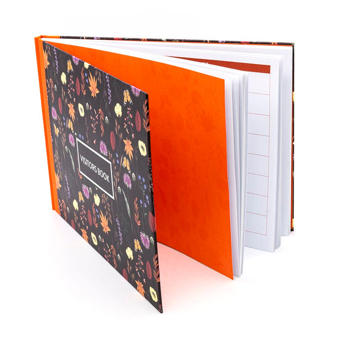 Pukka Bloom Visitors Book Black FPP9687BLM