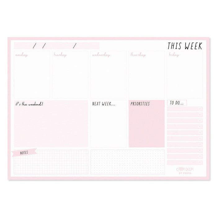 Pukka Carpe Diem Weekly Planner Pad Ballerina Pink CX1000170