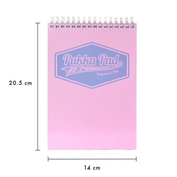 Pukka Pastel Reporters Notepad, 76mm x 127mm, Pink FPP8907PSTPK
