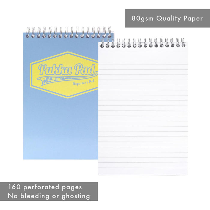 Pukka Pastel Reporters Notepad, 76mm x 127mm, Pink FPP8907PSTPK