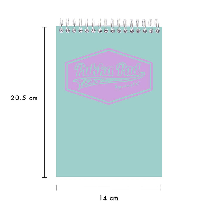 Pukka Pastel Reporters Notepad, 76mm x 127mm, Teal FPP8907PSTTL
