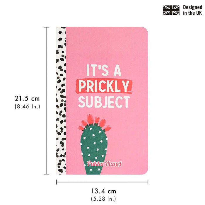Pukka Planet Soft Cover Notebook 13x21cm It's a Prickly Subject FPP9764SPP