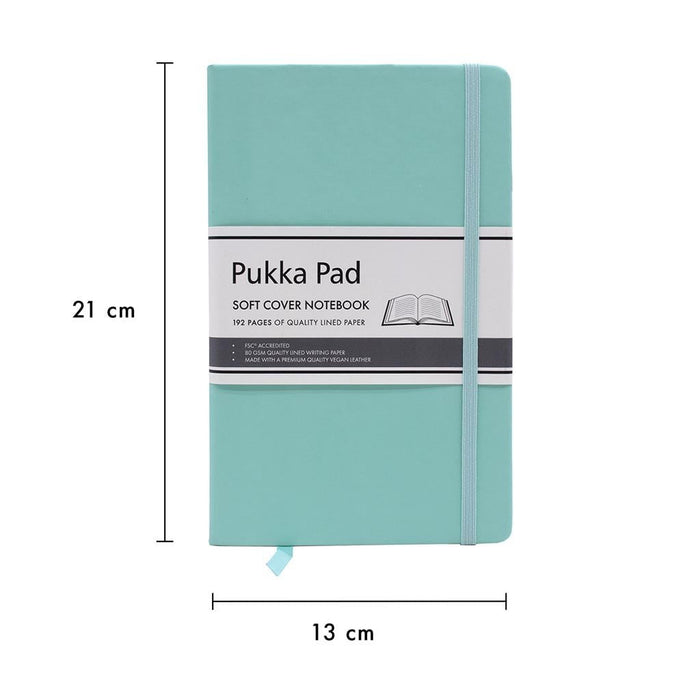 Pukka Signature Soft Cover Notebook 13x21cm Lined Mint FPP7748SIG