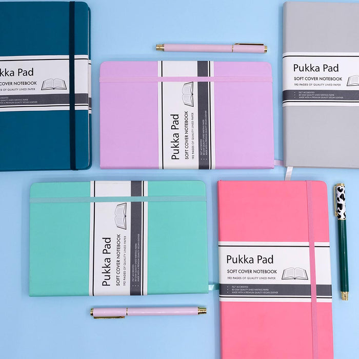 Pukka Signature Soft Cover Notebook 13x21cm Lined Mint FPP7748SIG
