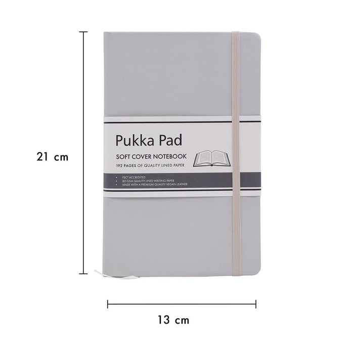 Pukka Signature Soft Cover Notebook 13x21cm Lined Oatmeal FPP7749SIG