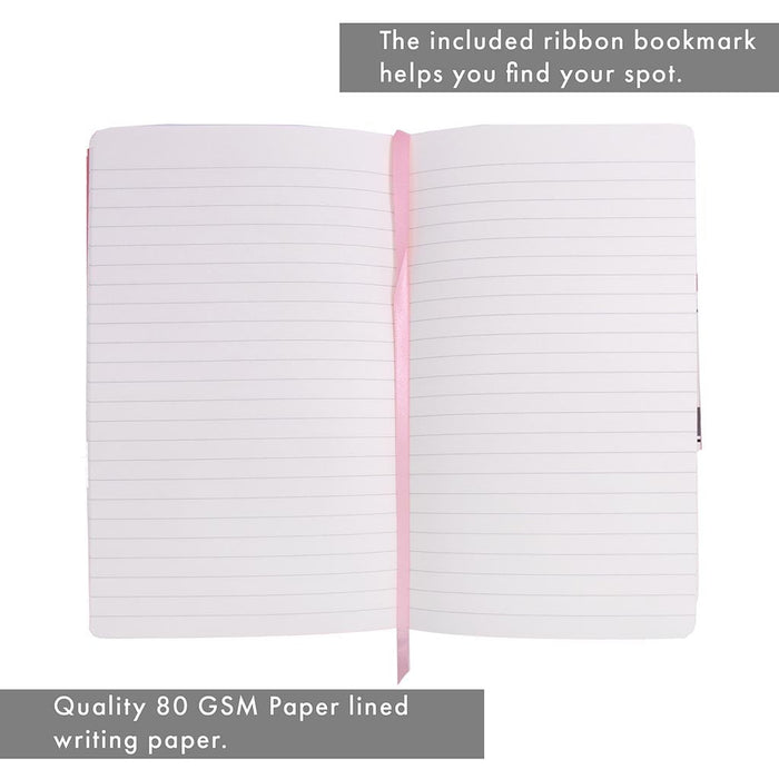 Pukka Signature Soft Cover Notebook 13x21cm Lined Pink FPP7750SIG