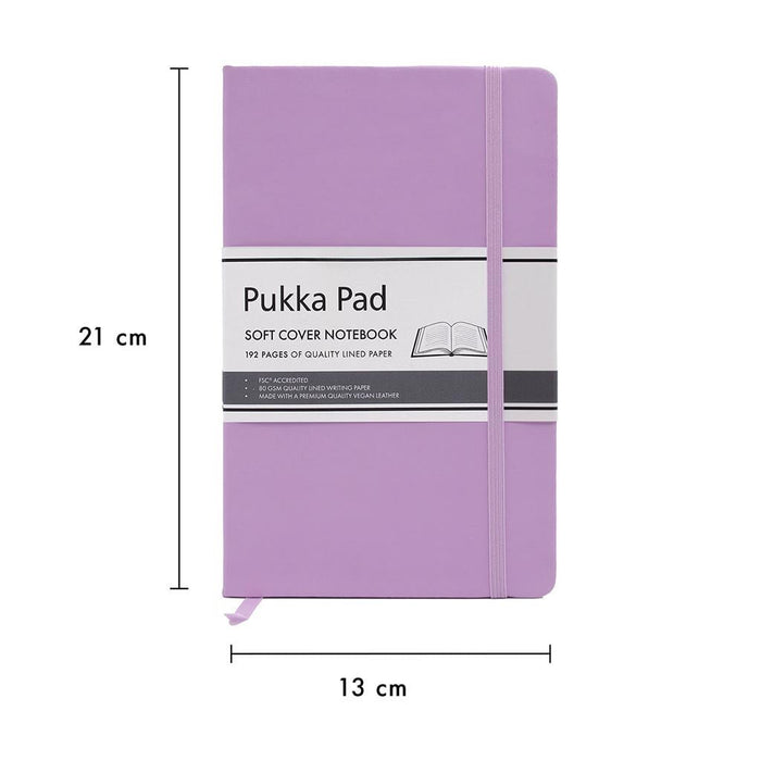 Pukka Signature Soft Cover Notebook 13x21cm Lined Purple FPP7751SIG