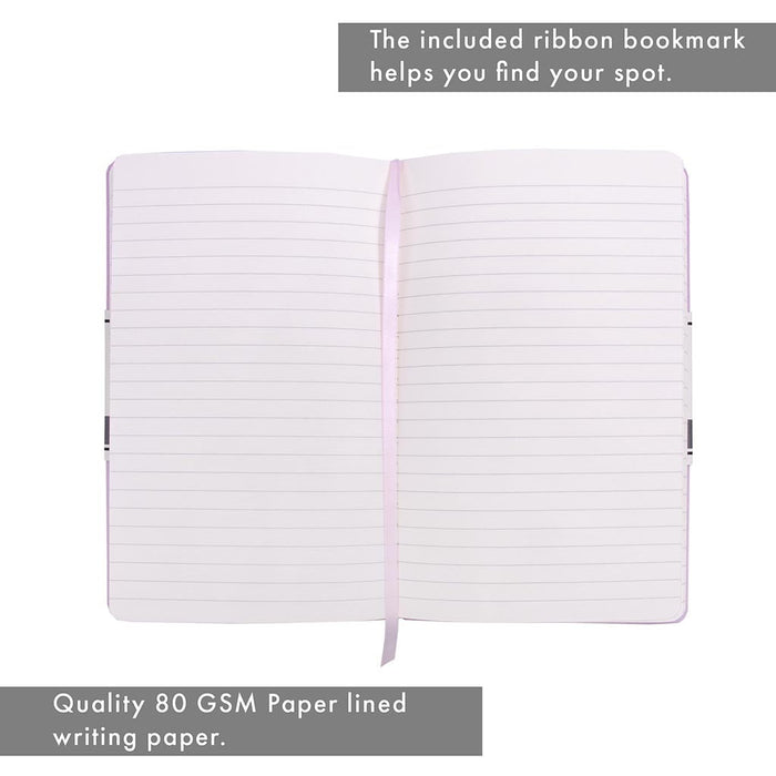 Pukka Signature Soft Cover Notebook 13x21cm Lined Purple FPP7751SIG