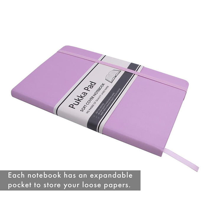 Pukka Signature Soft Cover Notebook 13x21cm Lined Purple FPP7751SIG
