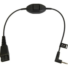 QD to 2 5mm pin plug straight 0 3 meters with call answering at cord e.g. for Philips Ericsson IM2335792
