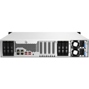 QNAP TS-h1887XU-RP-E2334-16G SAN/NAS Storage System - 1 x Intel Xeon E-2334 Quad-core (4 Core) 3.40 GHz - 18 x HDD Supported - 0 x HDD Installed - 18 x SSD Supported - 0 x SSD Installed - 16 GB RAM DDR4 SDRAM - Serial ATA/600 Controller - RAID Supported 0 IM5890278