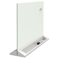 Quartet Desktop Glass Magnetic Dry Erase Panel 430mm x 584mm AOQTGDP1723W
