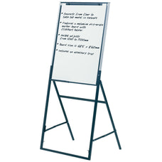 Quartet Futura Easel Whiteboard + Flipchart Holder 685 x 860mm - Black Frame AOQT351900