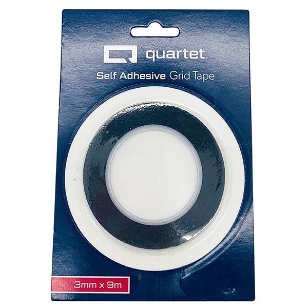 Quartet Geotape Crepe Liner Tape Black 3mm AOP73081