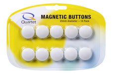 Quartet Magnetic Button 20mm White x 10's AOQTTMB2400