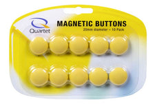 Quartet Magnetic Button 20mm Yellow x 10's AOQTTMB2500