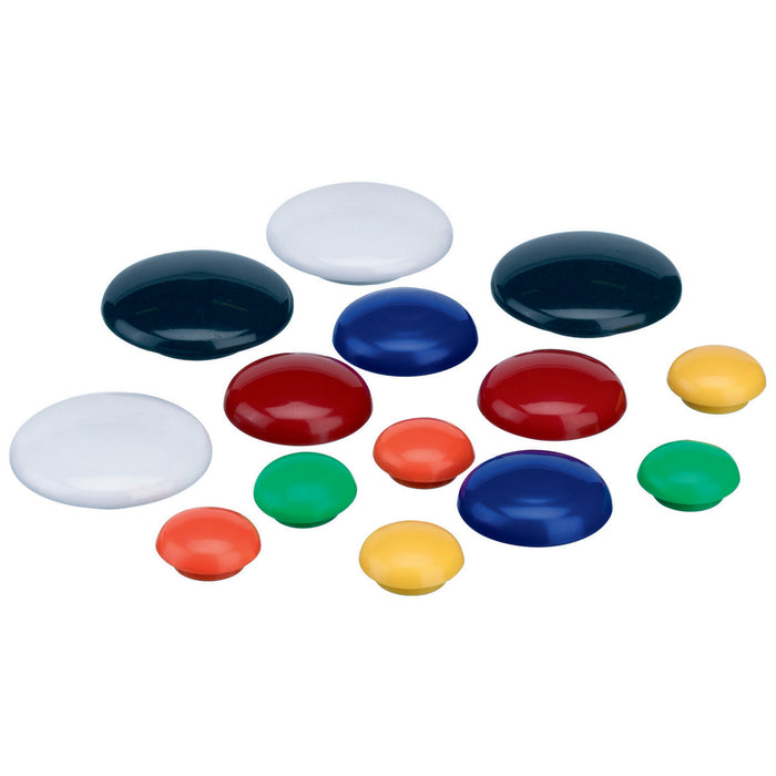 Quartet Magnetic Button 30mm Assorted Colours x 10's pack AOQTTMB30ASSTD