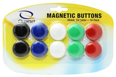 Quartet Magnetic Button 30mm Assorted Colours x 10's pack AOQTTMB30ASSTD