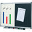 Quartet Prestige Aluminium Black Foam Combination Board 900mm x 600mm AOQTBTE643A
