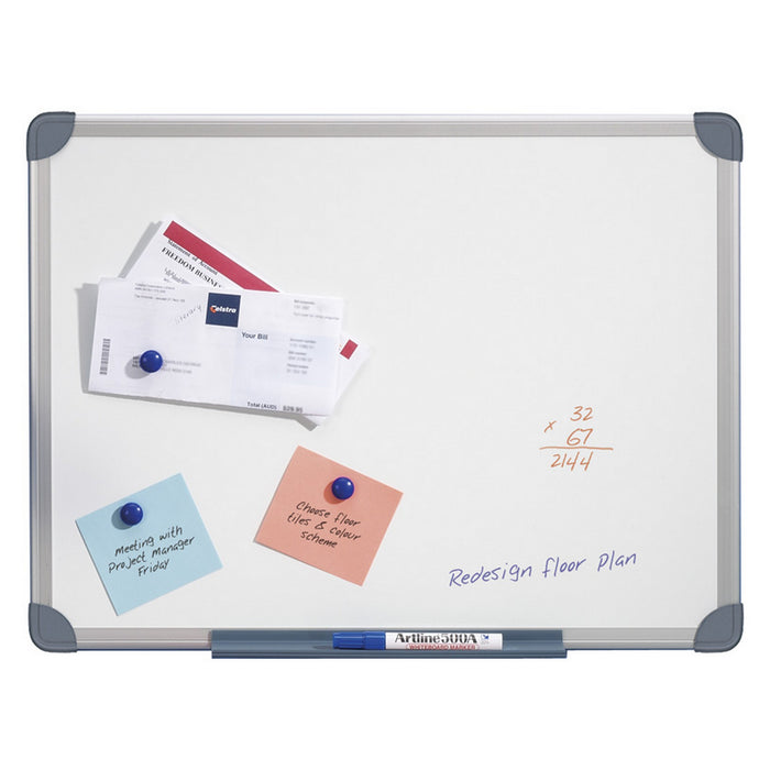 Quartet Slimline Whiteboard 600 x 900mm - Magnetic AOQTMG0906R