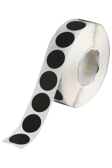 Quikstik Black Circular Labels 14mm AO80103CRBLK