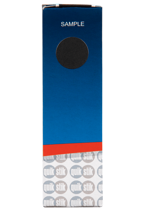 Quikstik Black Circular Labels 14mm AO80103CRBLK