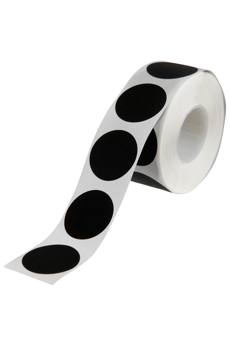Quikstik Black Circular Labels 24mm AO80108CRBLK