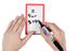 QuikStik Display Tickets Red Border 75 x 125mm x 10's AO48299