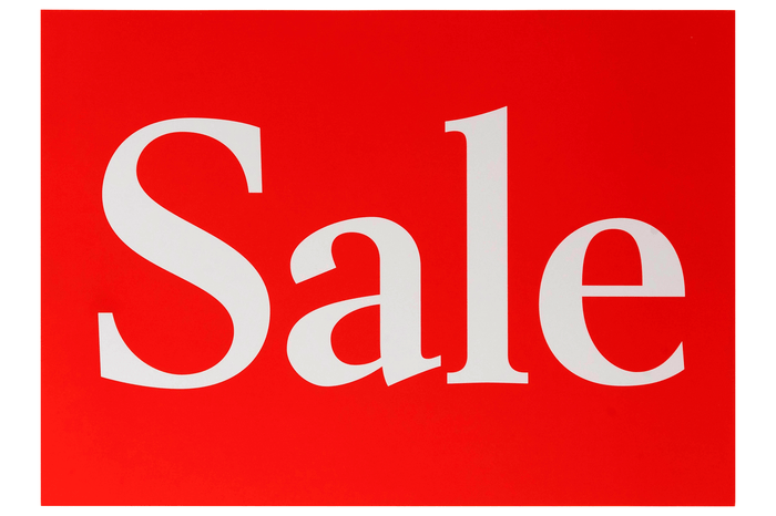QuikStik Display Tickets 'Sale' A4 x 10's AO48279