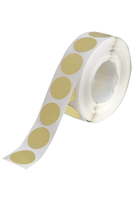 Quikstik Gold Circular Labels 14mm AO80103CRGLD