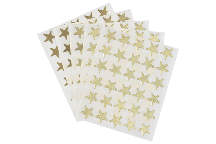 Quikstik Gold Star Labels 15mm AO80377PGLD