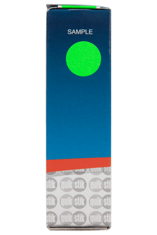 Quikstik Label Dispenser Circle 14mm Fluoro Green 700 Labels, Permanent Adhesive AO80103CPFG