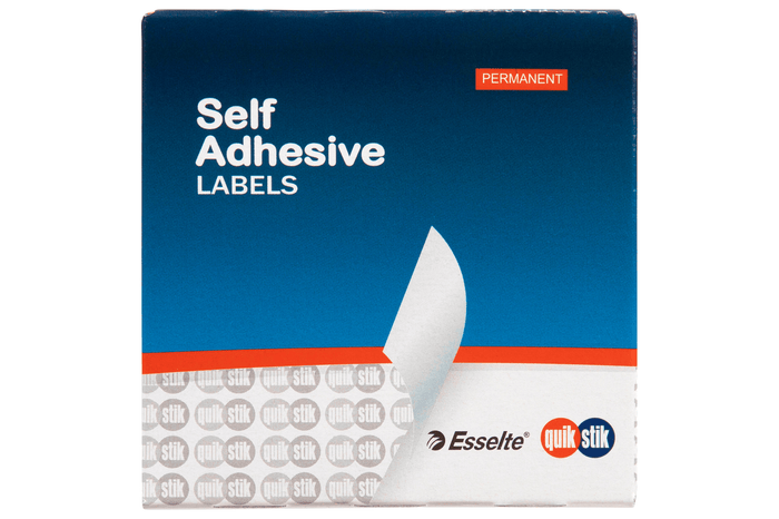 Quikstik Label Dispenser Circle 14mm Fluoro Orange 700 Labels, Permanent Adhesive AO80103CPFO