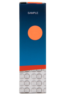 Quikstik Label Dispenser Circle 14mm Fluoro Red 700 Labels, Permanent Adhesive AO80103CPFR