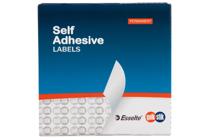 Quikstik Label Dispenser Circle 14mm Fluoro Red 700 Labels, Permanent Adhesive AO80103CPFR