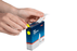 Quikstik Label Dispenser Circle 14mm Fluoro Yellow 700 Labels, Permanent Adhesive AO80103CPFY