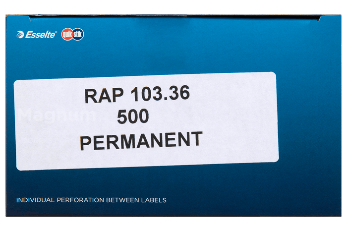 Quikstik Label Dispenser Magnum Roll 103mm x 36mm White 500 Labels AO80166RPM