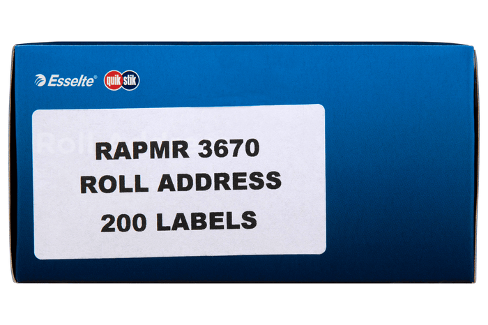 Quikstik Label Dispenser Magnum Roll 70mm x 36mm White 200 Labels AO80165RP