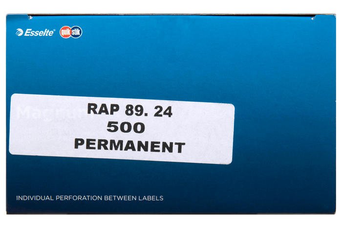 Quikstik Label Dispenser Magnum Roll 89mm x 24mm White 500 Labels AO80157RPM