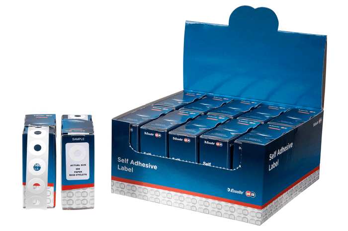 Quikstik Label Dispenser White Paper Eyelets 200 Labels AO80192EP