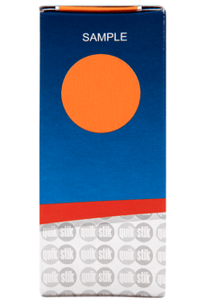 Quikstik Orange Circular Labels 24mm AO80108CRORG