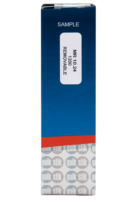 Quikstik Rectangle White Labels 10 x 24mm AO80126RR