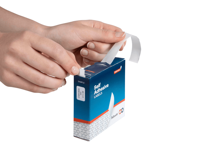 Quikstik Rectangle White Labels 13 x 19mm AO80130RR