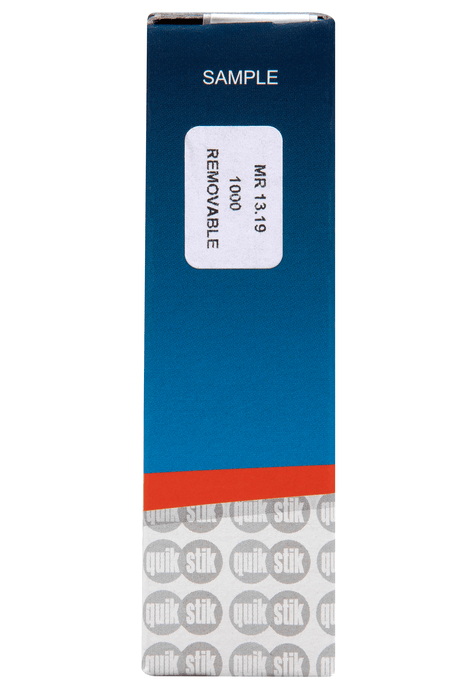 Quikstik Rectangle White Labels 13 x 19mm AO80130RR