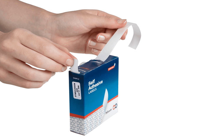 Quikstik Rectangle White Labels 13 x 24mm AO80131RR