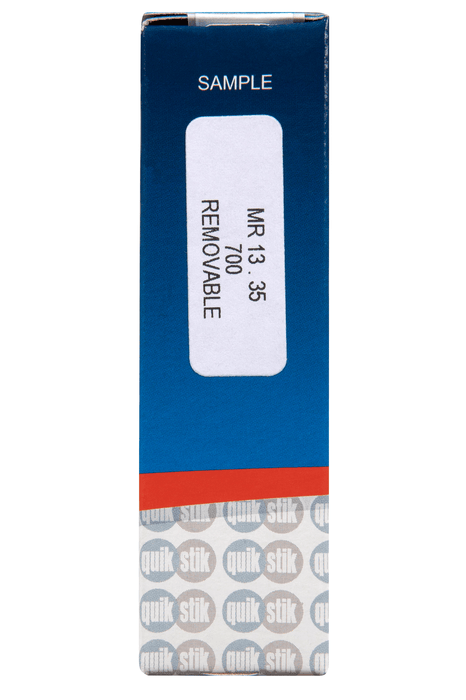 Quikstik Rectangle White Labels 13 x 35mm AO80133RR