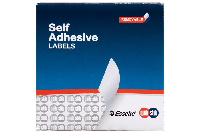 Quikstik Rectangle White Labels 13 x 35mm AO80133RR