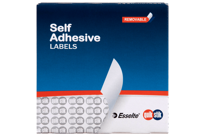 Quikstik Rectangle White Labels 16 x 24mm AO80140RR