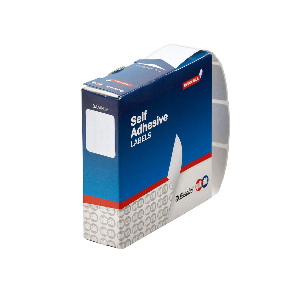 Quikstik Rectangle White Labels 19 x 24mm | Labels & Tags — Discount Office